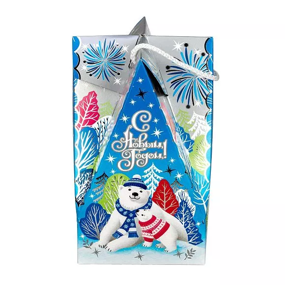 Сладкий новогодний подарок Полярная сказка с мишкой